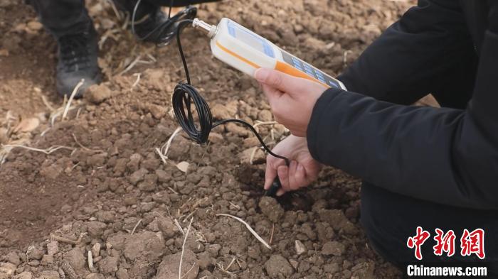 图为中科院“黑土粮仓”项目的专家们正忙于进行土壤检测。　田林鑫 摄