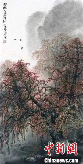 朱永成作品《南国三月木棉红》 高剑父纪念馆 供图
