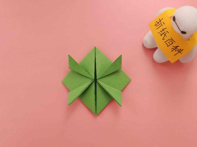 可以弹跳的青蛙折纸，做法简单一学就会，手工DIY折纸图解教程