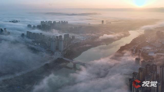 C视觉·航拍四川㊿｜入冬后，四川各地频频开启“天空之城”模式