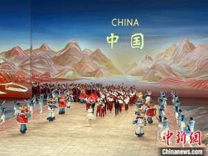 哈尔滨亚冬会开幕式:中国体育代表团入场