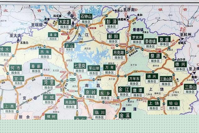 九江至景德镇交通往来的三条线路