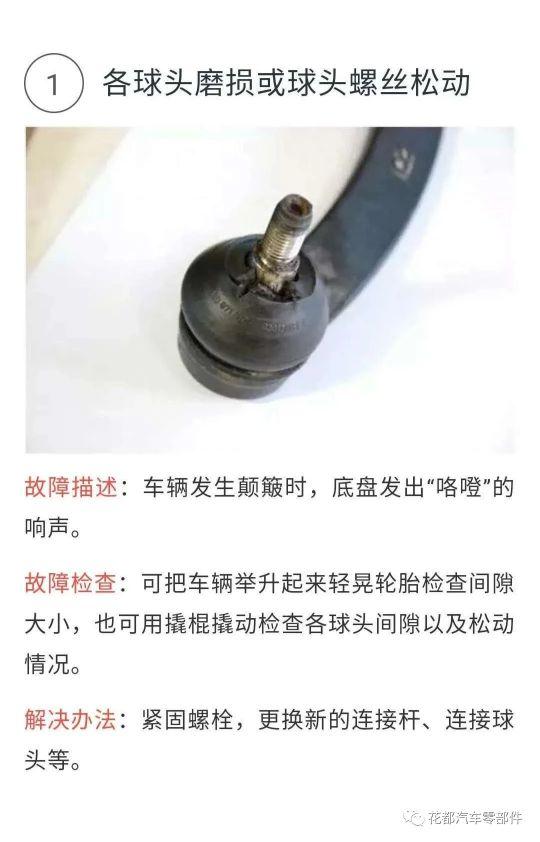 底盘异响原因以及解决方案