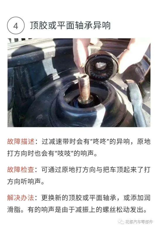 底盘异响原因以及解决方案