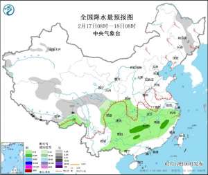 湖南中北部等地有中到大雨 江南中北部等地湿冷感明显